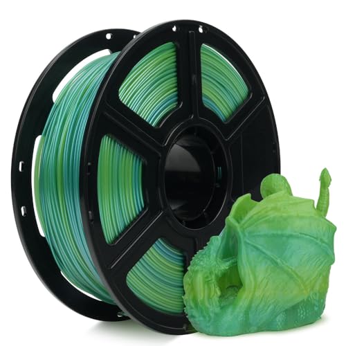 FLASHFORGE Chameleon Gradient Rapid PLA Filament Yellow & Green, High Speed PLA Filament 1.75mm Max 500mm/s Fast Printing, Displays Shimmering Effects from Various Angles and Light - color: Chameleon Gradient Yellow & Green