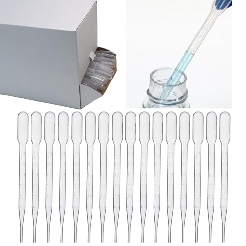 PEKYBIO Disposable Transfer Pipettes Dropper 3ml Plastic Pasteur Pipette Calibrated Lab Pipettes, Low Density Polyethylene (LDPE), Pack of 200 - style: Non-sterile 200Pcs