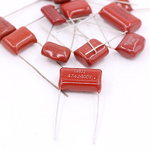 Hilitchi 150-Pcs CBB Metallized Polypropylene Film Capacitors Assortment Kit, 400V, 600V, 10nF ~ 68nF / 0.01uF ~ 0.068uF