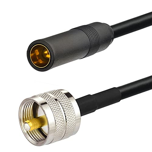 Eightwood PL259 to AM/FM Adapter Kit, UHF Male to DIN Male/Female Cable