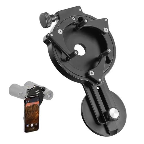 FANAUE Telescope Phone Adapter, Spotting Scope Smartphone Phone Mount for Binoculars Monocular Microscope, Magnetic Cell Phone Digiscoping Holder for Camera Photography