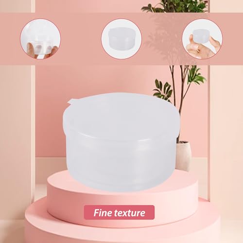150pcs 7g/7ml Clear Plastic Cosmetic Jars with Snap Lids - color: Zfyoung 150 pcs plastic cosmetic jar