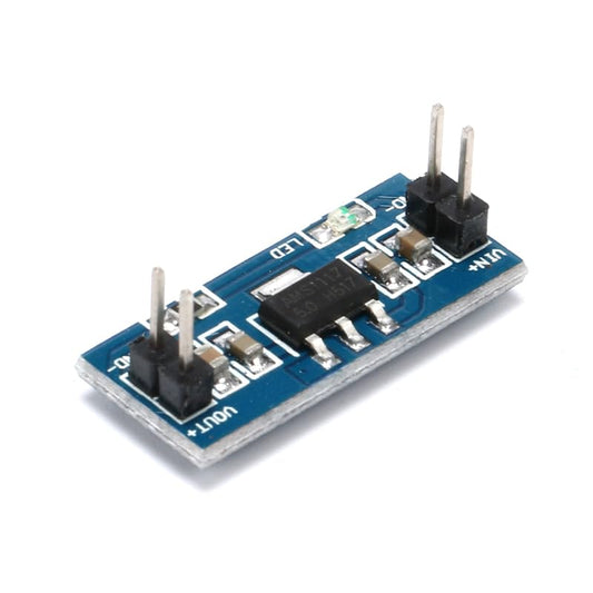 10Pcs AMS1117 5V Voltage Regulator Module, DC-DC Buck Converter Board with LED Indicator for Arduino, DIY Electronics