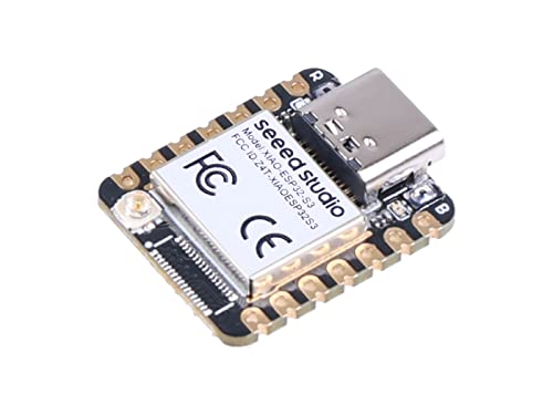 Seeed Studio XIAO ESP32S3-2.4GHz Wi-Fi, BLE 5.0, Dual-core, Battery Charge Supported, Power Efficiency and Rich Interface, Ideal for Smart Homes, IoT, Wearable Devices, Robotics … - color: ESP32S3, size: 1PCS