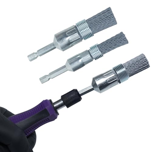19 Pieces Injector Seat and Manhole Cleaning Set, Universal Injector Seat Cleaning Brush Kit, Injector Nozzle Sealing Tool for Most Diesel Engines.