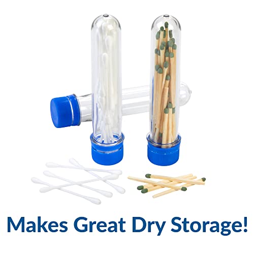 Steve Spangler Science Large Plastic Test Tubes with Caps, 15-Pack - size: Pack of 15