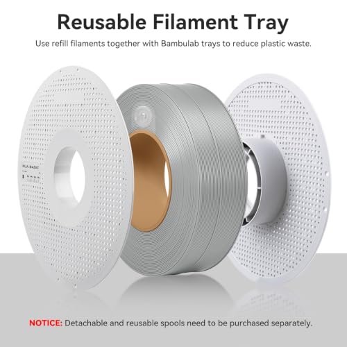 PLA Basic 3D Printer Filament Refill Jade White 10100 - color: Jade White 10100