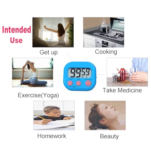 Digital Kitchen Timers, BESTWYA Electronic Timer (6,6 Colors)