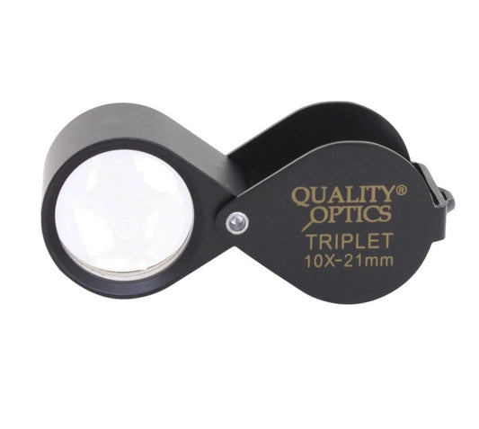Hastings 10X Loupe Highest Optical Grade Glass Element Lens - color: Black