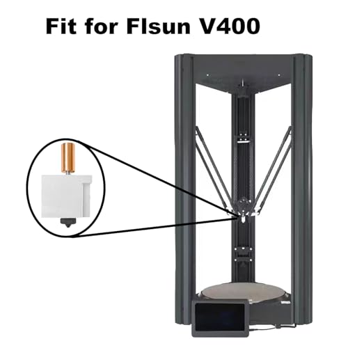 for FLSUN V400 Hotend Assembled Extruder 0.4 Hardened Steel Nozzle - color: For FLSUN V400
