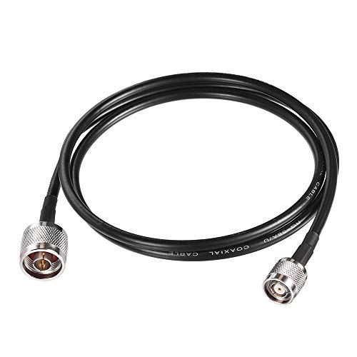 Eightwood N Male to RP-TNC Male Antenna Adapter RG58 Cable 3 Feet - size: 3 feet