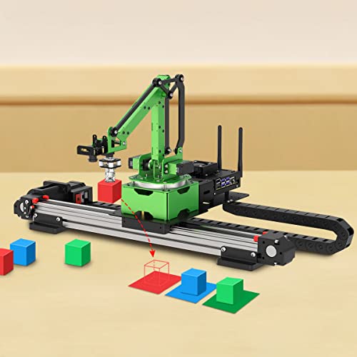 HIWONDER JetMax Pro AI Vision Robot Am Jetson Nano Robot Electric Sliding Rail Kit ROS Open Source with Detailed tutorials and Source Codes - size: JetMax Pro(Electric Sliding Rail)