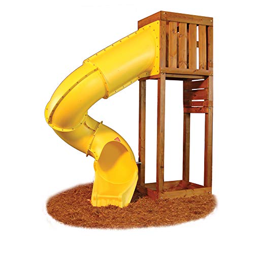 Swing-N-Slide 7 ft.Turbo Tube Slide, Yellow - color: Yellow