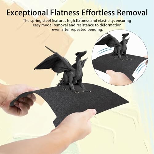 IdeaFormer-3D Smooth Textured PEI Build Plate for Creality K1/K1C/K1 SE/Ender 3 V3 SE/V3 KE/5 S1/S1/Pro, Spring Steel Bed 235x235mm 3D Printer Platform - color: Smooth Black PEI+Textured Black PEI
