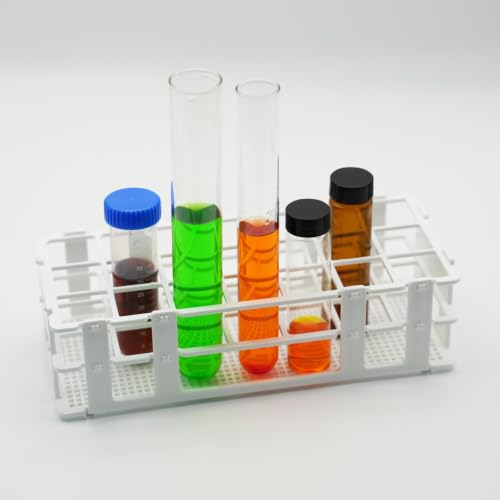 3 Pcs Detachable Plastic Test Tube Rack, 21 Holes Each, 30mm Diameter - color: White, size: 21 Holes-30mm