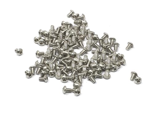 iexcell 100 Pcs M2.5 x 4mm Thread Pitch 0.45 mm Stainless Steel 304 Hex Socket Button Head Cap Screws Bolts Kit - size: M2.5 x 4mm