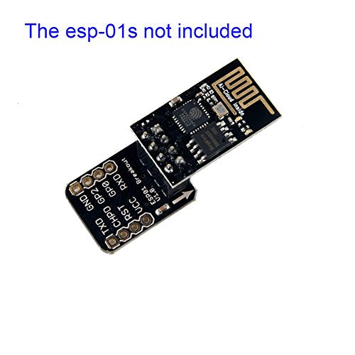 ESP8266 ESP-01 Breakout Board ESP-01S Breadboard Adapter PCB Board for Serial WiFi Transceiver Network Module(Pack of 5pcs)