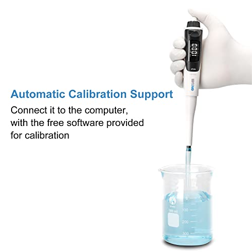 ONiLAB Electric Single Channel Pipette, Adjustable Micropipette 100-1000μL - size: Electric micropipette(100-1000μL)