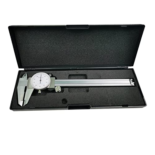 HFS 2Pc 0-6 Inch Dial Caliper, ±0.001 Inch Accuracy, 4-Way Measuring Tool - size: 0-6" Carbon Steel 2PCS