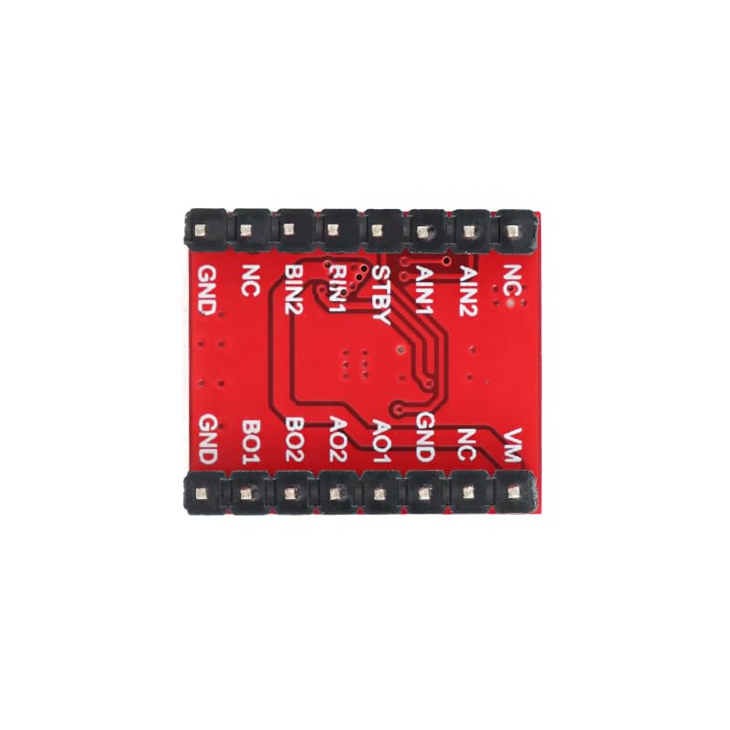 5Pcs DRV8833 Dual H-Bridge DC Motor Driver Module Compatible with TB6612FNG Low Voltage Red PCB 2-Way Drive Board