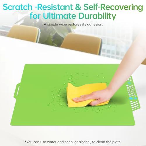 BIQU CryoGrip Pro Glacier Green Compatible with Bambu-Lab P1S/P1P/P2S/X2D/X1C/X1E/A1 3D Printers 257x257MM Panda Build Plate Double Sided Upgrade Removable Surface Platform - color: Glacier-Green, size: P1/P2/X1/A1/X2D