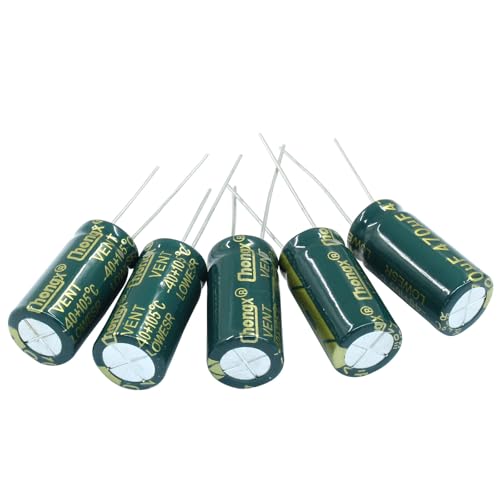 Hordion 20PCS 50V 470UF Electrolytic Capacitor, 0.39x0.79in High Frequency - style: 50V 470UF