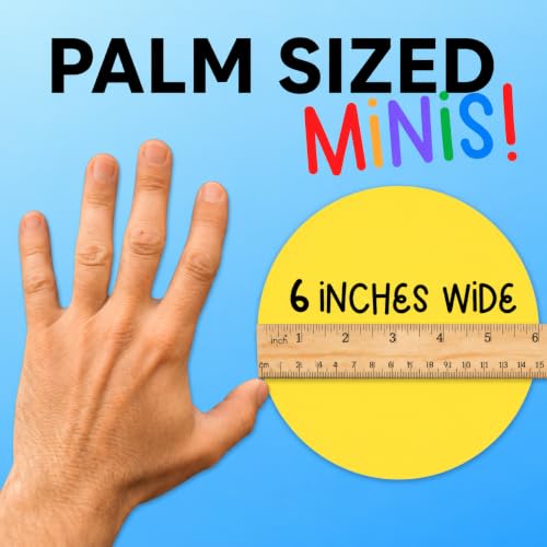 Minis, Small Dry Erase Circles for Teachers, Classroom Organization Management w/CompleteErase Technology, 20 Pack, Labels, Reusable 6" Premium Vinyl Student Desk Labels, Learning Centers