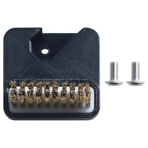 FYSETC 3D Printer Accessories - Prusai3 MK3S+ Nozzle Brush Kit: Filament Residue Cleaner Tool for MK3 MK3S Print Head: Upgraded Hotbed Mounted Wiper for Cleaning Extruded Printing Material Buildup