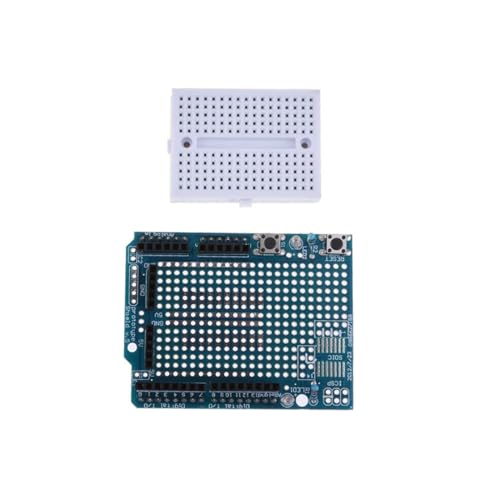 HiLetgo 2pcs UNO R3 Proto Shield Prototype Expansion Board with SYB-170 Mini Breadboard Based for Arduino UNO R3 ProtoShield