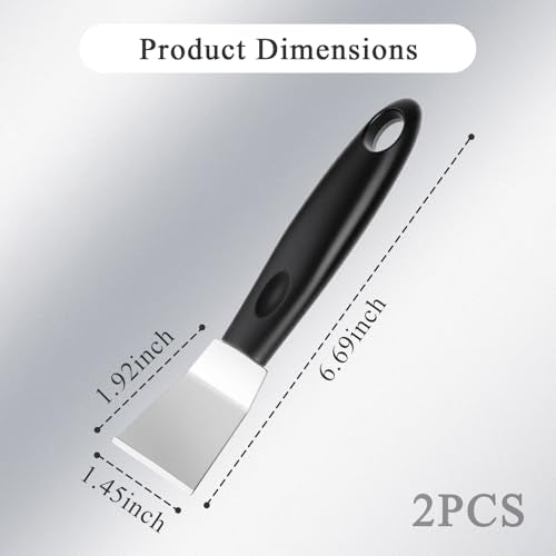 2Pcs Professional 3D Printer Tool, Polished Stainless Steel Spatula
