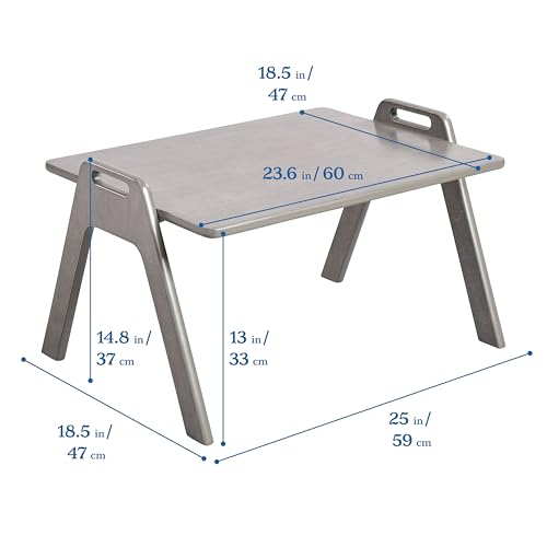ECR4Kids Table2Go Portable Lap Desk for Kids, Grey Wash - color: Grey Wash