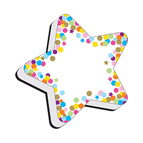 Ashley Productions Magnetic Whiteboard Eraser, Star Confetti,Model Number: ASH09990 - color: Star Confetti, size: Pack of 1
