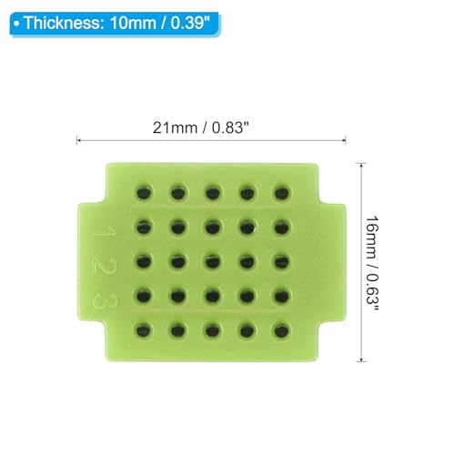 PATIKIL 4pcs Mini Breadboard, Solderless Breadboard Small Breadboard 25 Tie Points Prototype PCB Bread Board Electronics Kit Plates, ZY-25, Cyan - color: Cyan