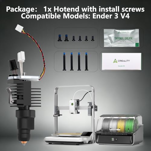 Creality Ender 3 V4 Hotend Ceramic Heating Block Kit, 300℃ High Temperature Resistance Heating Block Kit with Heat Sink and Quick Swap Nozzle for Ender 3 V4 - style: Ender 3 V4