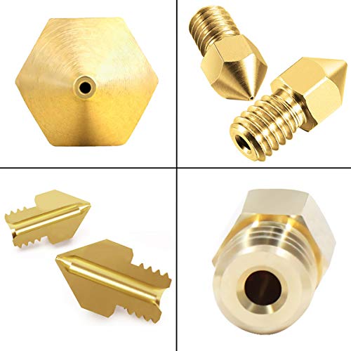 Meafeng 0.6MM MK8 Ender 3 Nozzles 10 pcs 3D Printer Brass Nozzles Extruder