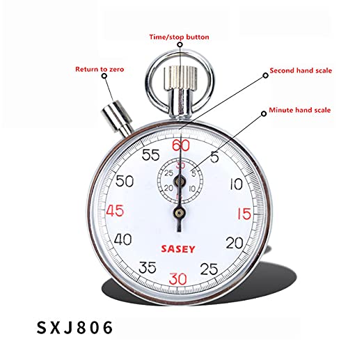 Mechanical Stopwatch for Sports – Handheld Chronograph Timer - size: SXJ806