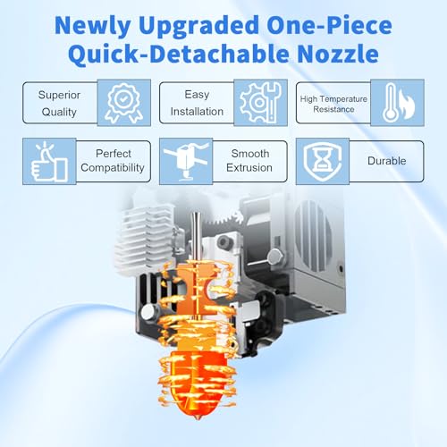2Pcs 0.6mm AD5X Hotend Nozzle with Nozzle Brush Silicone Socks for Flashforge, Print Head Extruder Quick-Detachable Nozzle Kit for Flashforge AD5X Extruder Parts - size: 0.6mm