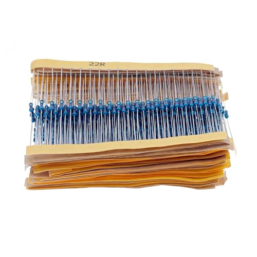 1300PCS 130 Values 1/2W Resistor Kit with 1% Metal Film Resistors Assortment 1/1.5/2/3M Ohm for DIY Projects and Experiments
