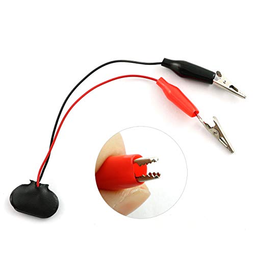 ZYAMY 5pcs T Type 9V Battery Snap Connector to Dual Alligator Clips Cable