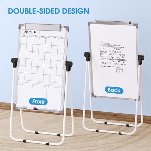 MaxGear Whiteboard with Stand 36" x 24" Easel Whiteboard Monthly Calendar - size: 24"W x 36"H, style: Monthly Calendar