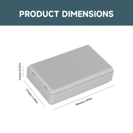 5 Pcs Gray and White 48x27x14mm Mini Dustproof Electrical Junction Box ABS Plastic Project Box in Gray and White, Suitable for DIY Electronic Projects, Indoor Power Module Housings, Instrument Boxes - size: 48x27x14mm