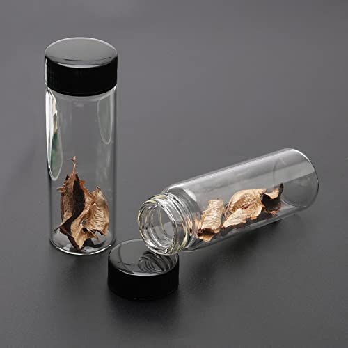 12 Pack 30ml Leak-Proof Glass Vials with Screw Caps