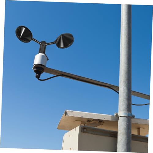 Anemometer Cup Replacement 3 Cup Wind Speed Sensor Housing Lightweight Wind Meter Accessory for Outdoor Weather Monitoring Easy to Install 5.90 X 5.90 X 2.44 in