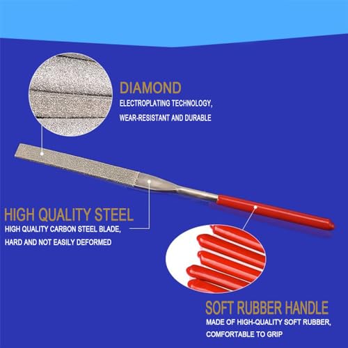 140mm Flat Diamond Needle File Set – Precision Glasses Hand Tool