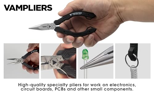 VAMPLIERS 4-PC 5" Precision Mini Pliers Set, ESD Safe, Made in Japan - style: 4-Piece 5" Precision Pliers Set