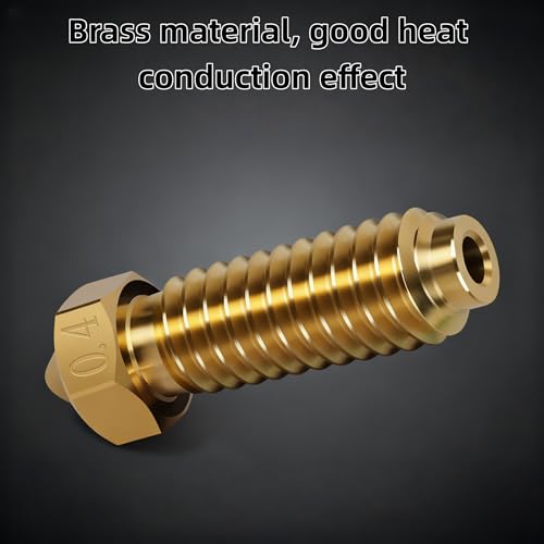 4 Pack 0.2mm 0.6mm 0.8mm 1.0mm+ 4 Pack 0.4mm Brass Nozzle for Anycubic kobra2, Upgrade Nozzle High Temperature Resistant High Precision 3D Printer Parts(8 Pack)