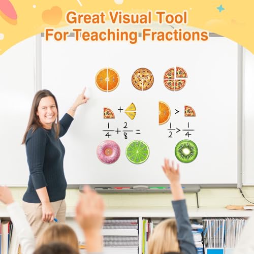 Magnetic Fraction Tiles & Circles, Bars,Math Manipulatives