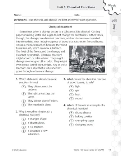 180 Days®: Hands-On STEAM for Grade 5: Practice, Assess, Diagnose