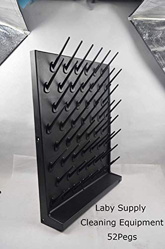Lab Drying Rack 52 Pegboard, Black - color: Black, size: 52pegs