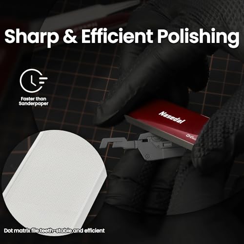 Hobby Glass File Model Polishing Sanding Tool, Updated 2.0 Glass File Plastic Scale Model Making Grinding Tool #600#800 Grit(CD-03) - style: CD-03
